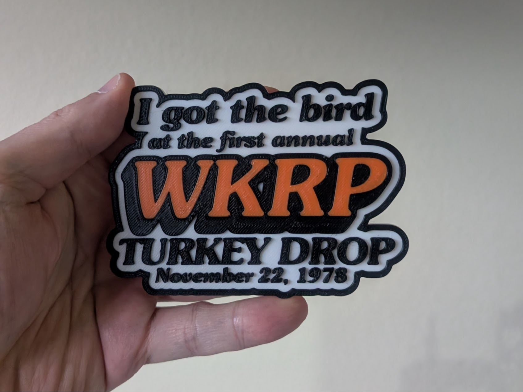 Commemorative WKRP Turkey Drop Magnet
